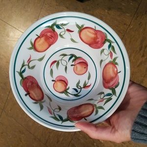 🛒$3 with bundle Portmeirion Orchard Fruit Soup Cereal Coupe Bowls 6.5" Apples